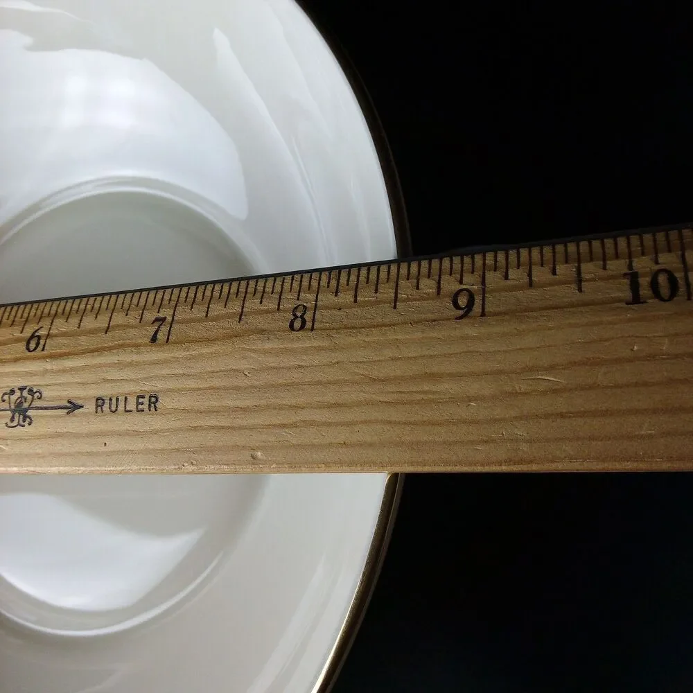 VINTAGE LENOX STARLIGHT GOLD TRIM 8 1/2'' COVERED VEGETABLE SERVING BOWL